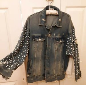 Pearl Denin Jean Jacket Sunset & Spring